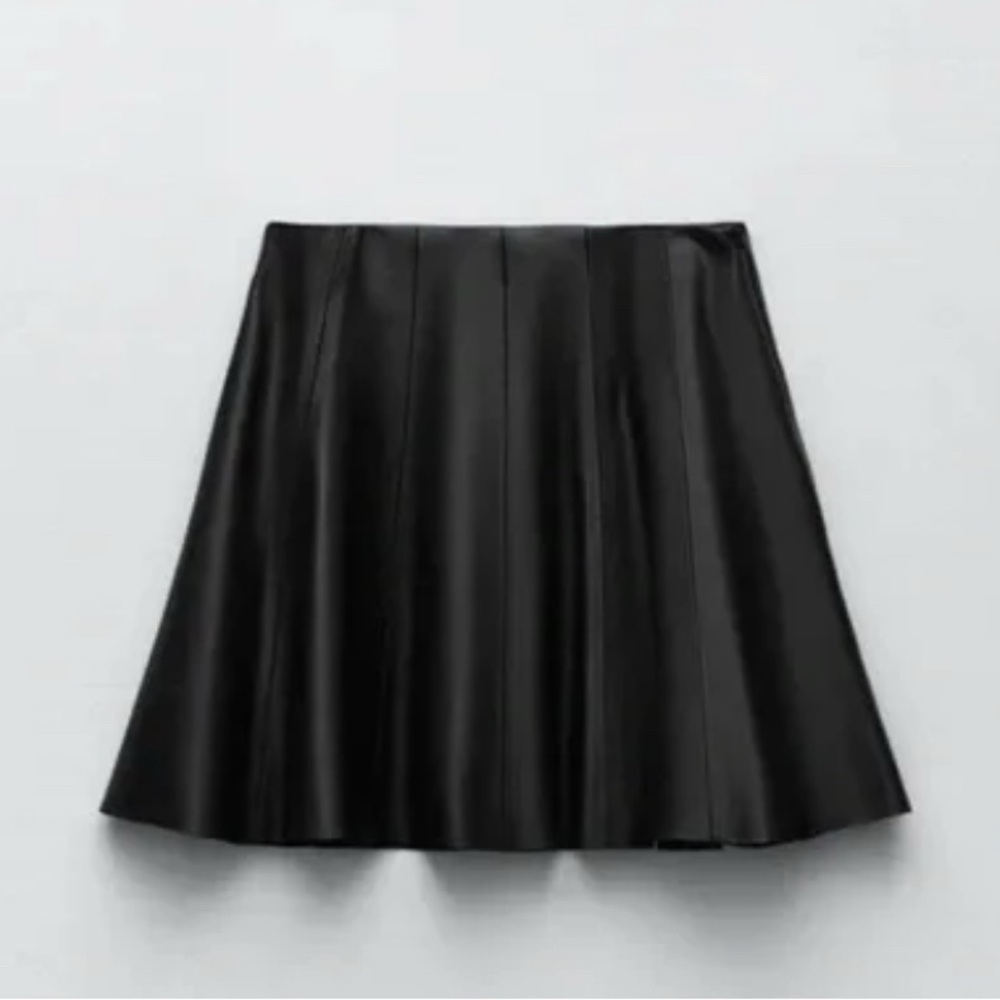 Faux Leather Mini Skirt
